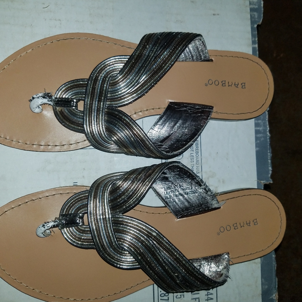 Bamboo Ashley-54 multi-color thong flat